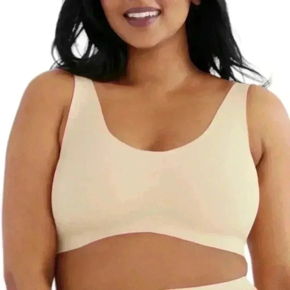 Knix Luxelift Pullover Bra Women's size Extra Small+ Wireless Dune Nude Seamless - Picture 1 of 10